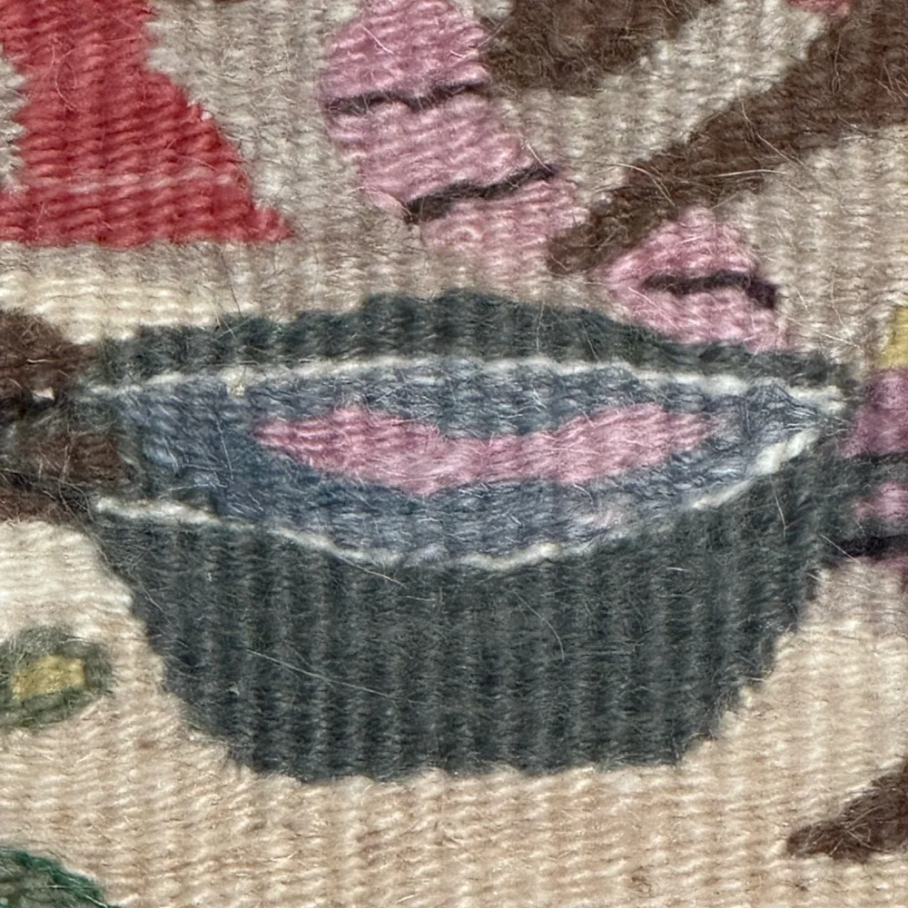 Tapestry Wall Hanging Mohair Wool Large African Lesotho Hand-Woven Figurative